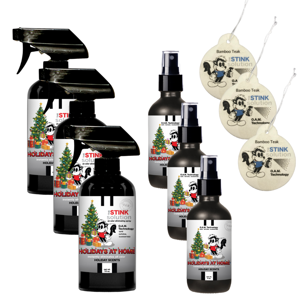 Natural, safe, non-toxic, enzyme-free odor eliminating spray. Multi-purpose use for any odor: smoke, urine, food, sweat, and more. Safe to spray anywhere: homes, cars, furniture, bathroom, carpet, and more.