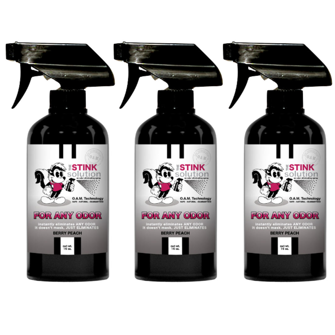 Natural, safe, non-toxic, enzyme-free odor eliminating spray. Multi-purpose use for any odor: smoke, urine, food, sweat, and more. Safe to spray anywhere: homes, cars, furniture, bathroom, carpet, and more.