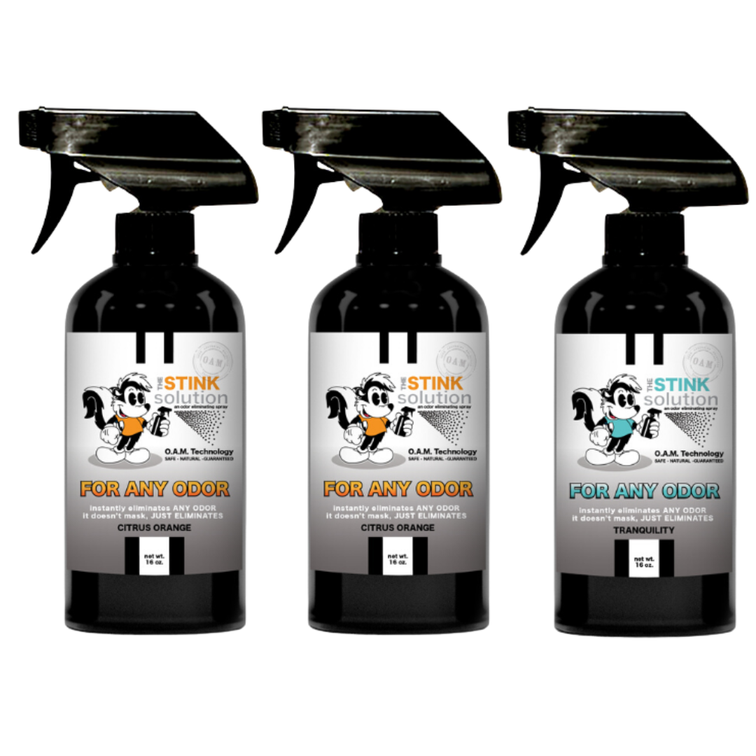 Three Pack - Three For Any Odor Eliminating Sprays of Choice 16 oz