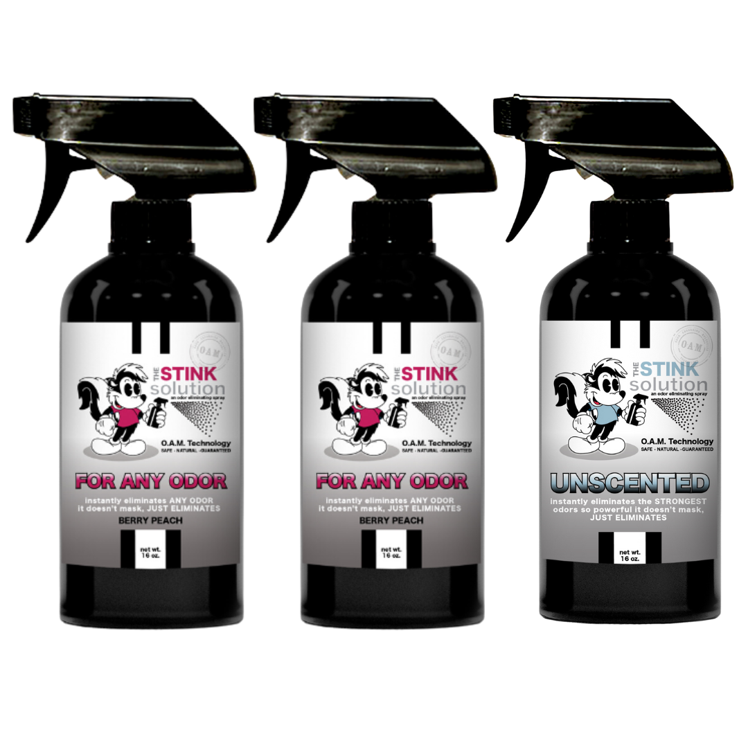 Three Pack - Three For Any Odor Eliminating Sprays of Choice 16 oz