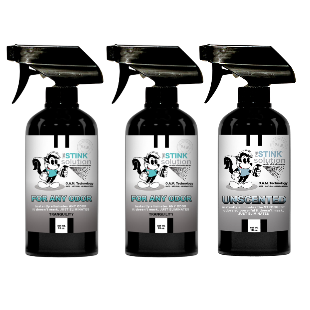Three Pack - Three For Any Odor Eliminating Sprays of Choice 16 oz
