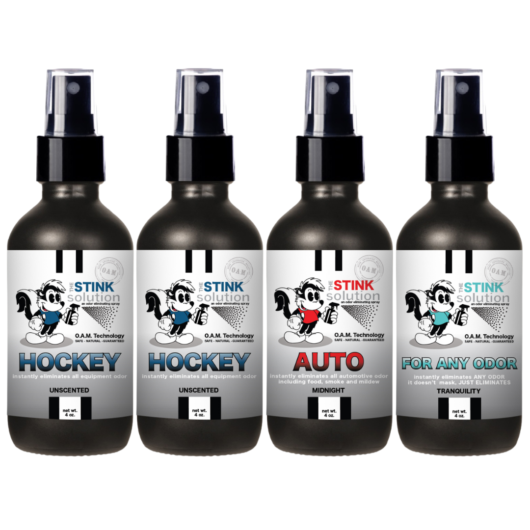 Buy 3 Get 1 FREE - Hockey Sampler Set 4 oz Odor Eliminating Sprays