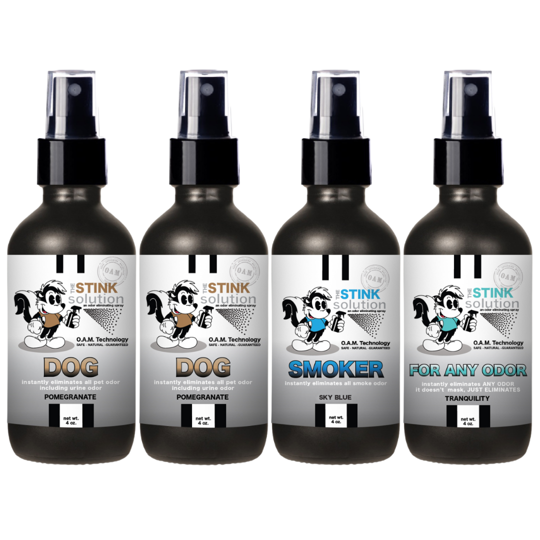 Buy 3 Get 1 FREE - Pet Sampler Set 4 oz Odor Eliminating Sprays