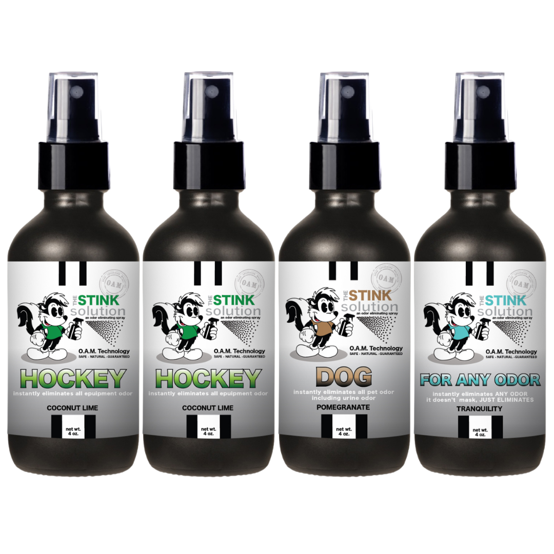 Buy 3 Get 1 FREE - Hockey Sampler Set 4 oz Odor Eliminating Sprays