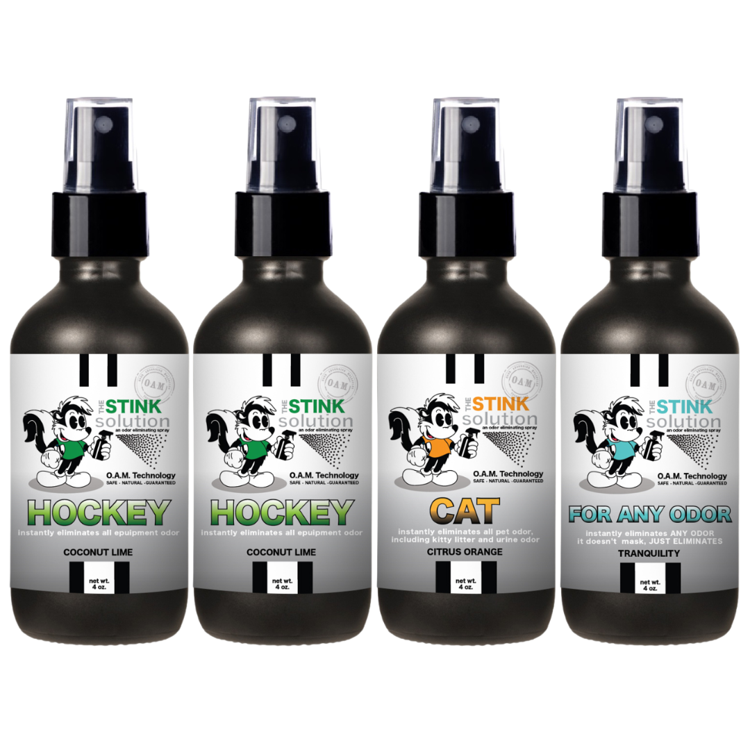 Buy 3 Get 1 FREE - Hockey Sampler Set 4 oz Odor Eliminating Sprays