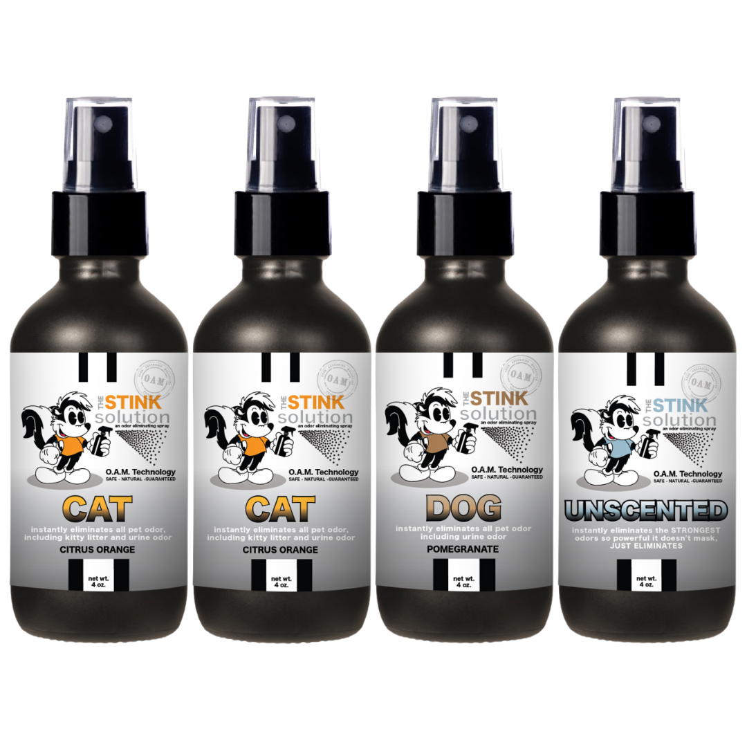 Buy 3 Get 1 FREE - Pet Sampler Set 4 oz Odor Eliminating Sprays