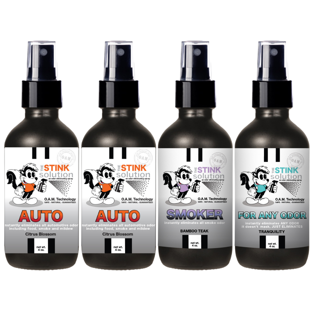 Buy 3 Get 1 FREE - Auto Sampler Set 4 oz Odor Eliminating Sprays