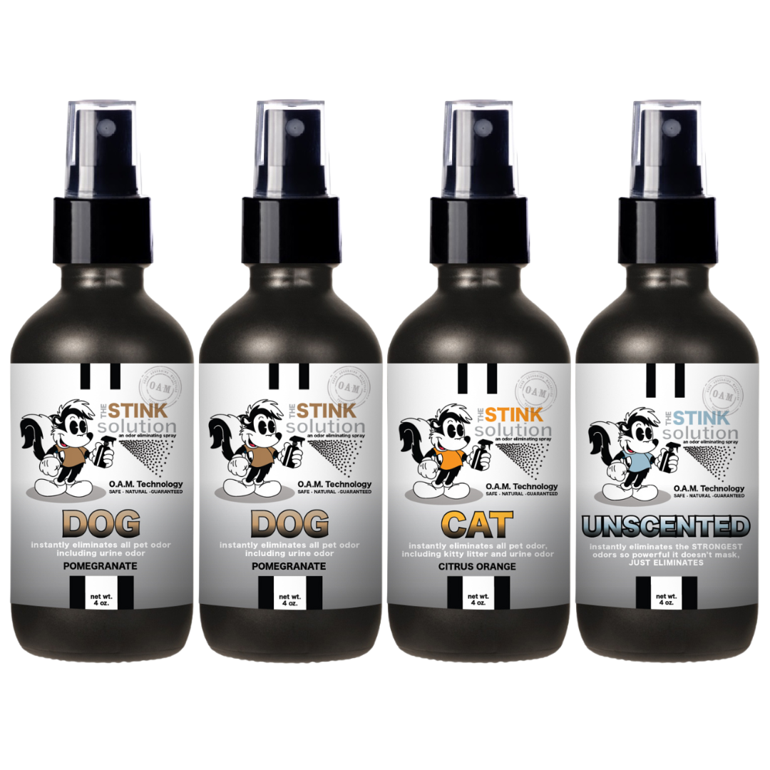 Buy 3 Get 1 FREE - Pet Sampler Set 4 oz Odor Eliminating Sprays