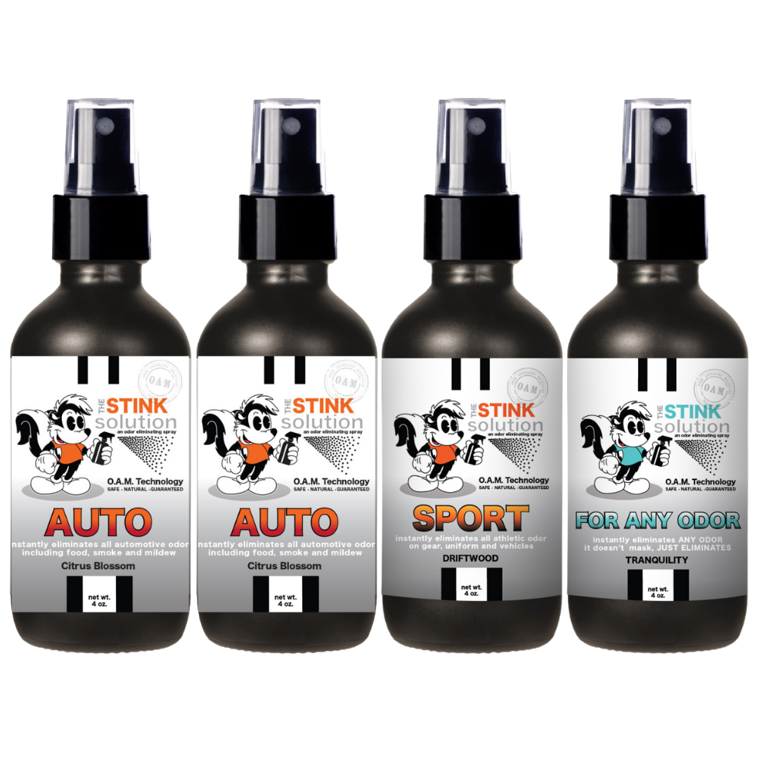 Buy 3 Get 1 FREE - Auto Sampler Set 4 oz Odor Eliminating Sprays