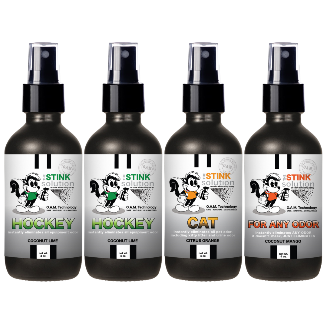 Buy 3 Get 1 FREE - Hockey Sampler Set 4 oz Odor Eliminating Sprays