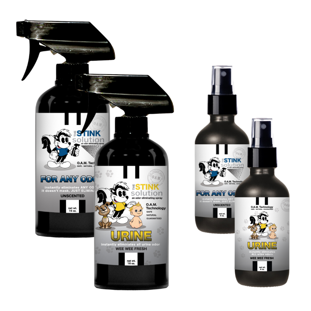 Natural, safe, non-toxic, enzyme-free odor eliminating spray. Multi-purpose use for any odor: smoke, urine, food, sweat, and more. Safe to spray anywhere: homes, cars, furniture, bathroom, carpet, and more.