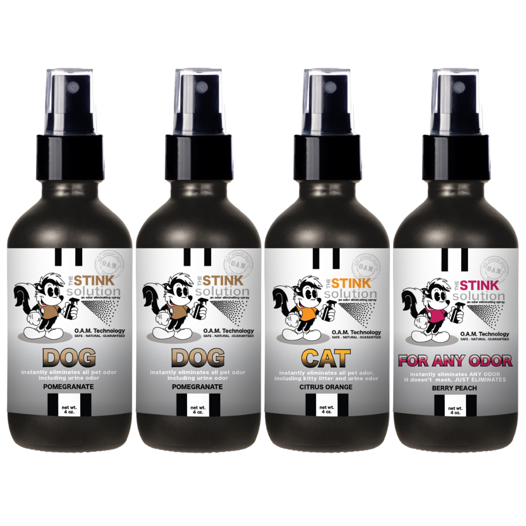 Buy 3 Get 1 FREE - Pet Sampler Set 4 oz Odor Eliminating Sprays