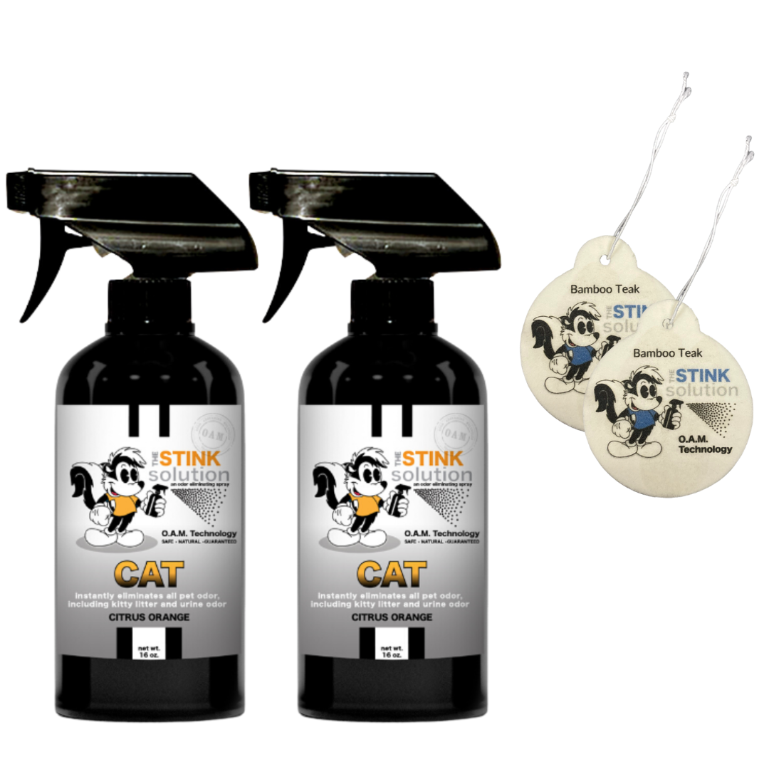 Buy 2 Get 2 Car Air Fresheners - One Cat Citrus Orange, One Spray of Choice 16 oz. Sprays
