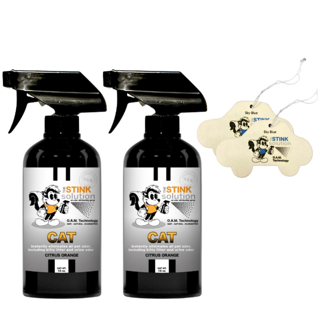 Buy 2 Get 2 Car Air Fresheners - One Cat Citrus Orange, One Spray of Choice 16 oz. Sprays