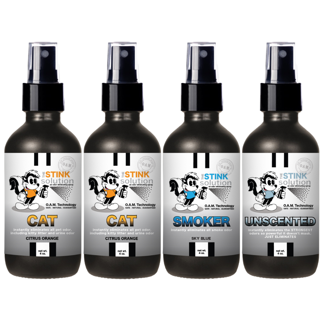 Buy 3 Get 1 FREE - Pet Sampler Set 4 oz Odor Eliminating Sprays