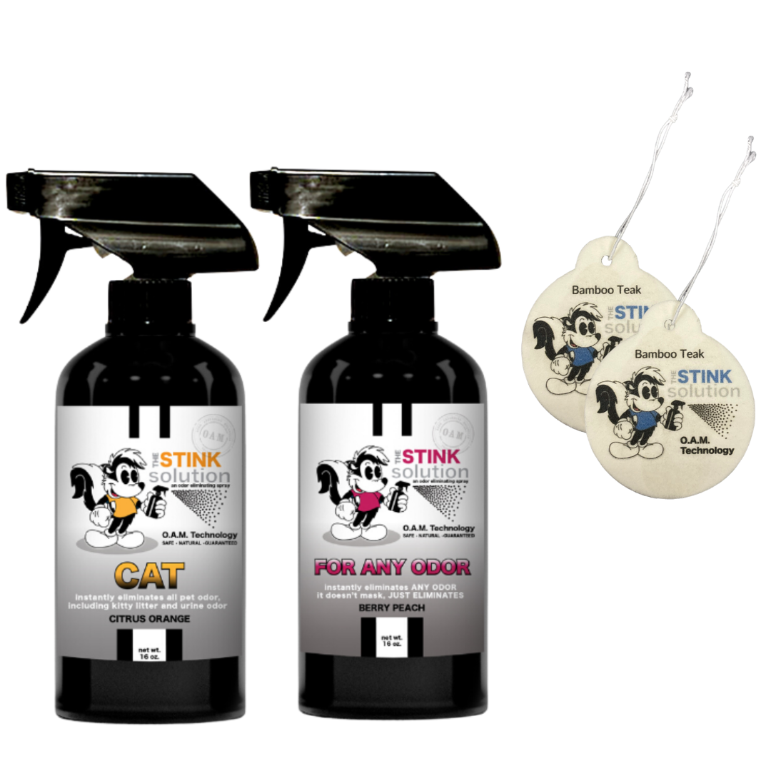 Buy 2 Get 2 Car Air Fresheners - One Cat Citrus Orange, One Spray of Choice 16 oz. Sprays