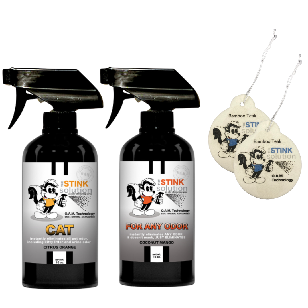 Buy 2 Get 2 Car Air Fresheners - One Cat Citrus Orange, One Spray of Choice 16 oz. Sprays