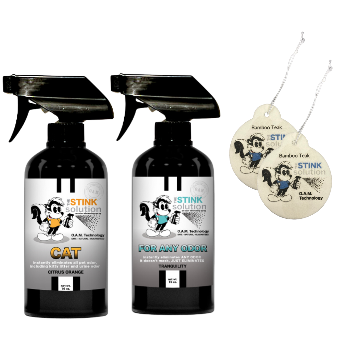 Buy 2 Get 2 Car Air Fresheners - One Cat Citrus Orange, One Spray of Choice 16 oz. Sprays