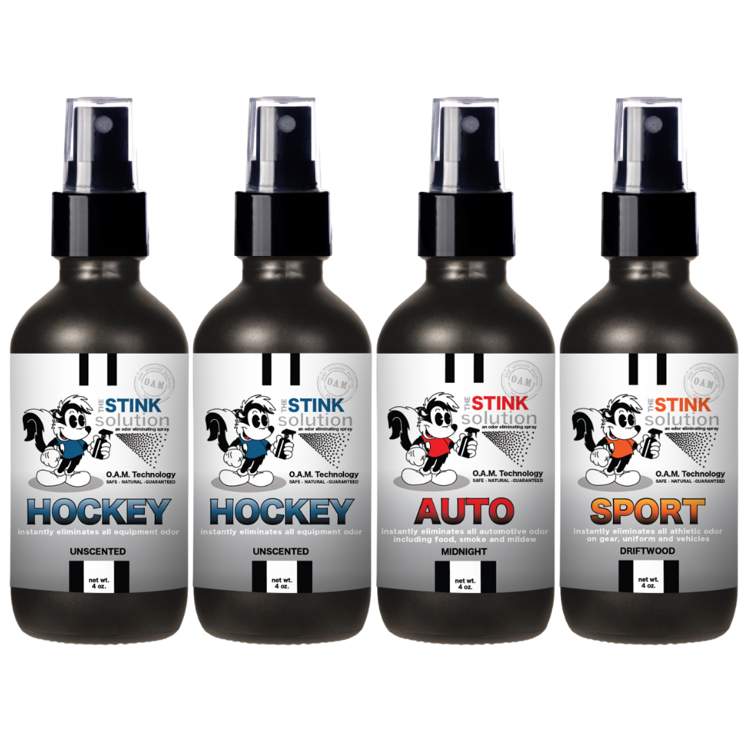 Buy 3 Get 1 FREE - Hockey Sampler Set 4 oz Odor Eliminating Sprays