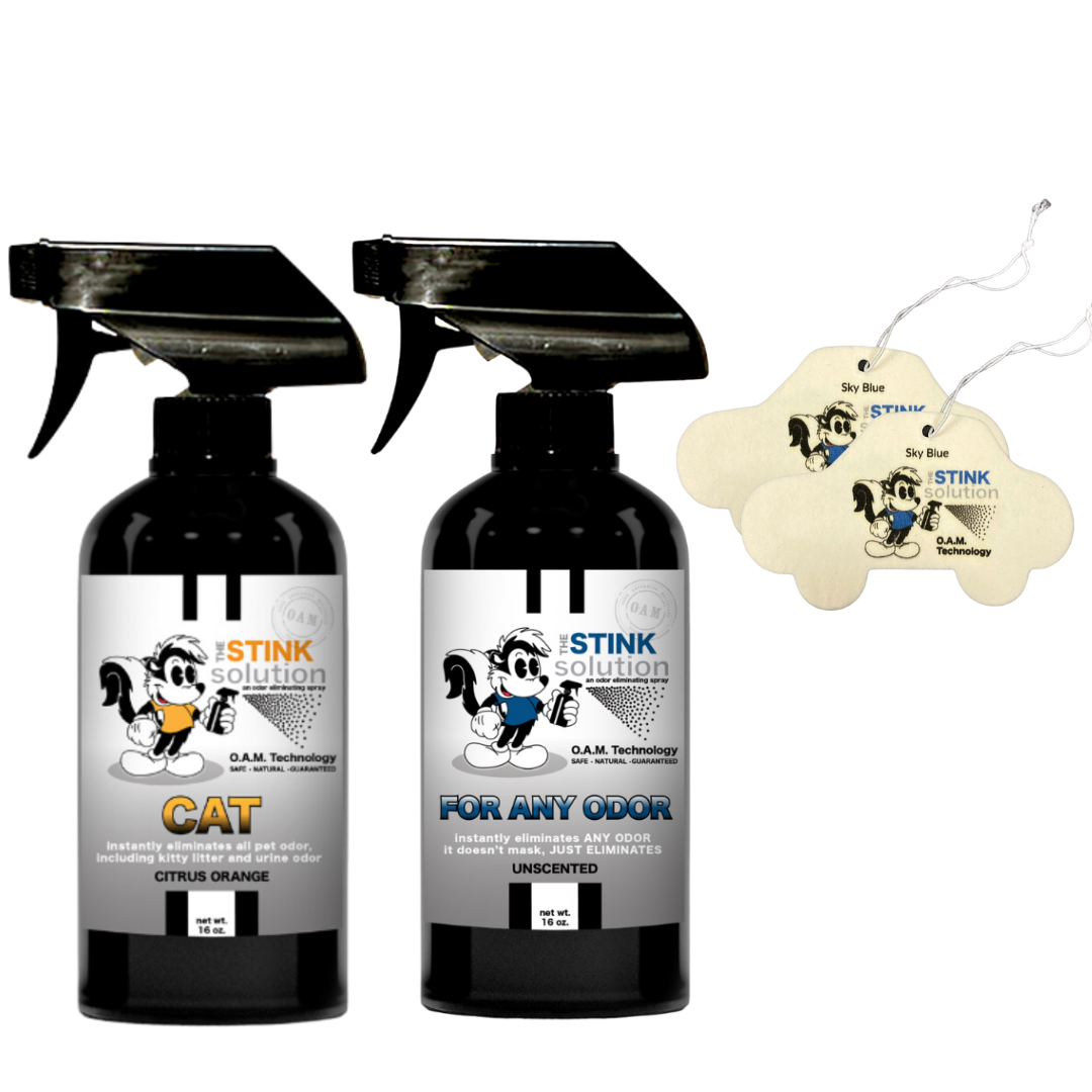 Buy 2 Get 2 Car Air Fresheners - One Cat Citrus Orange, One Spray of Choice 16 oz. Sprays