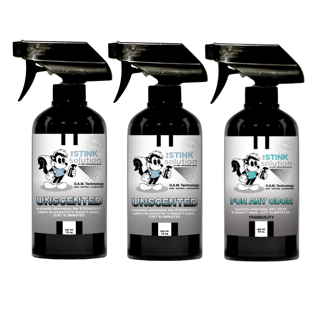 Three Pack - Three For Any Odor Eliminating Sprays of Choice 16 oz