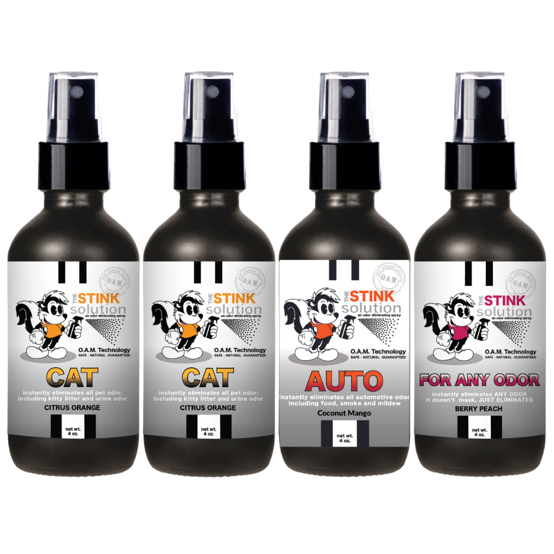 Buy 3 Get 1 FREE - Pet Sampler Set 4 oz Odor Eliminating Sprays