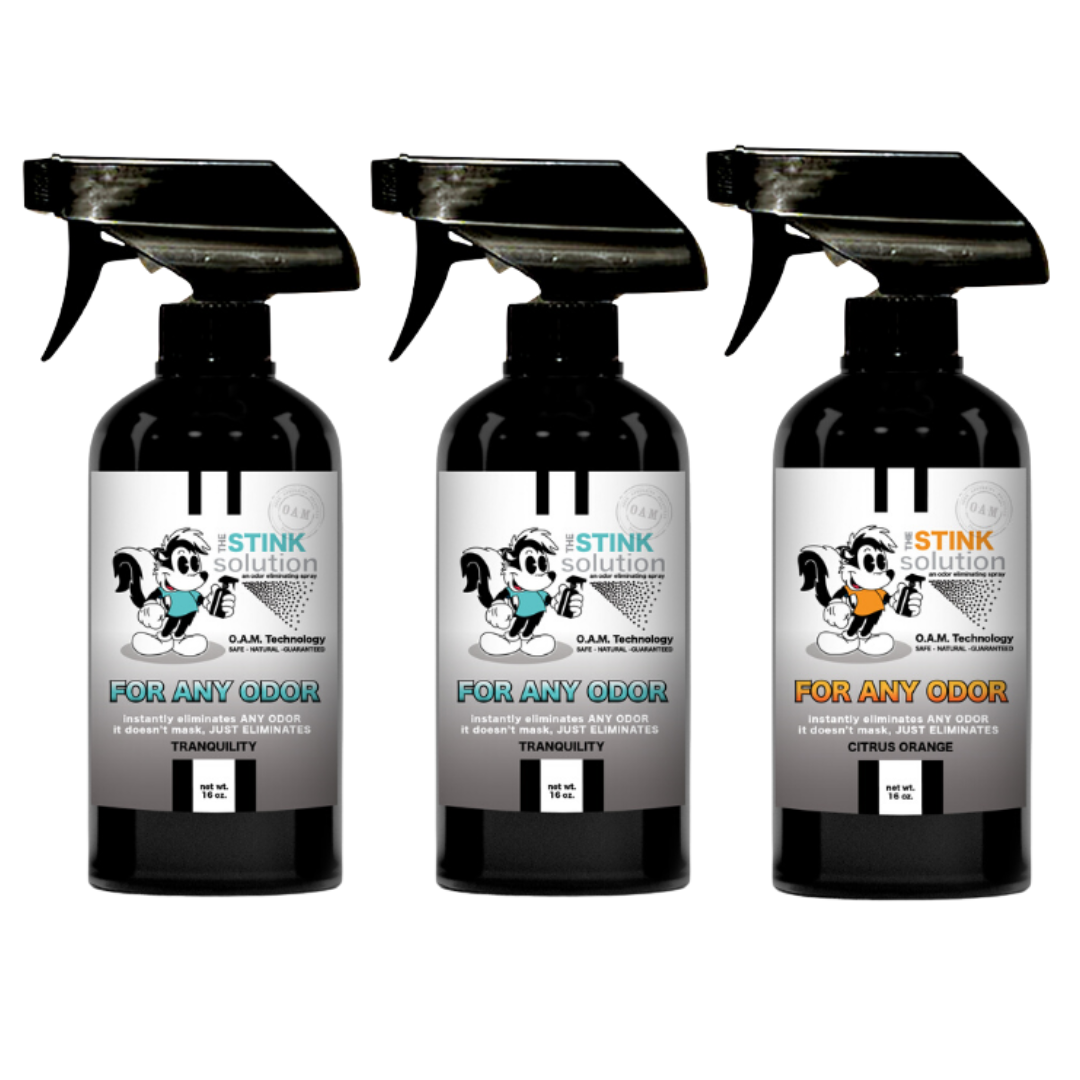 Three Pack - Three For Any Odor Eliminating Sprays of Choice 16 oz