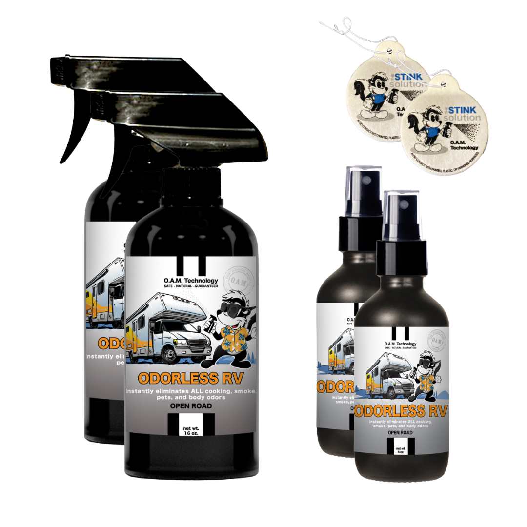 Buy 2 Get 4 FREE | Two 16 oz Sprays, Two 4 oz Sprays, + 2 Bamboo Teak Car Air Fresheners