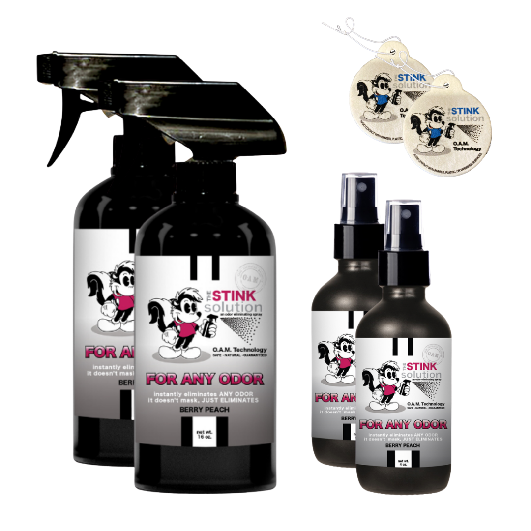 Buy 2 Get 4 FREE | Two 16 oz Sprays, Two 4 oz Sprays, + 2 Bamboo Teak Car Air Fresheners