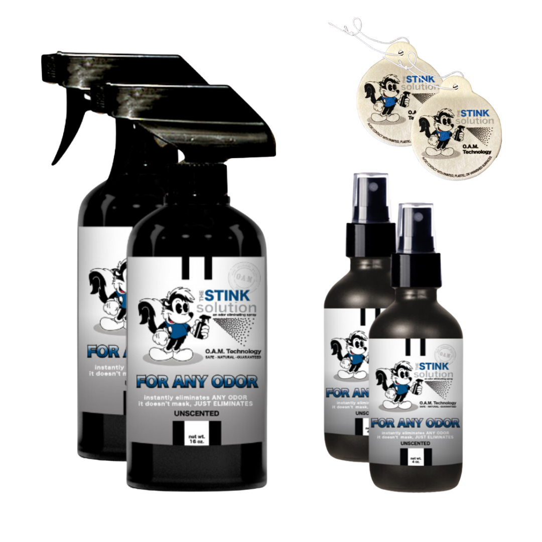 Buy 2 Get 4 FREE | Two 16 oz Sprays, Two 4 oz Sprays, + 2 Bamboo Teak Car Air Fresheners