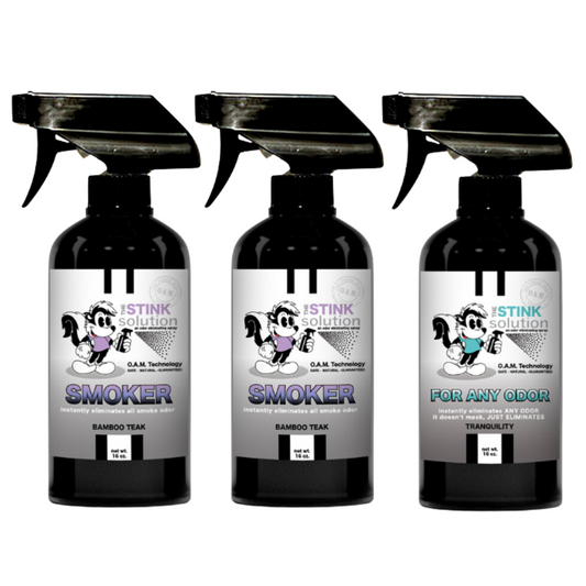 Natural, safe, non-toxic, enzyme-free odor eliminating spray. Multi-purpose use for any odor: smoke, urine, food, sweat, and more. Safe to spray anywhere: homes, cars, furniture, bathroom, carpet, and more.