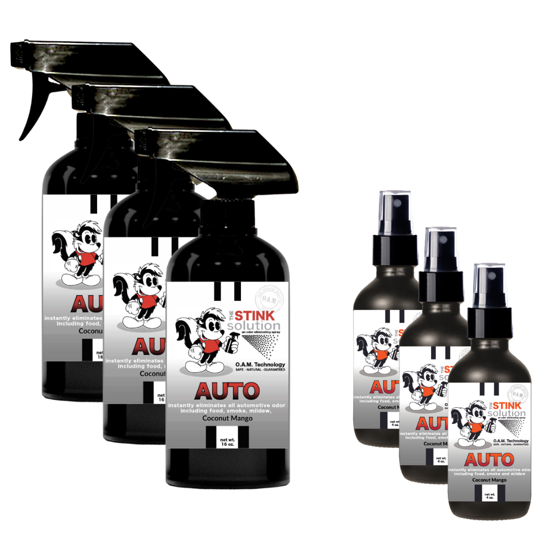 Natural, safe, non-toxic, enzyme-free odor eliminating spray. Multi-purpose use for any odor: smoke, urine, food, sweat, and more. Safe to spray anywhere: homes, cars, furniture, bathroom, carpet, and more.