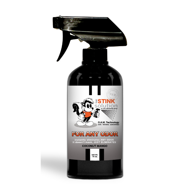 Natural, safe, non-toxic, enzyme-free odor eliminating spray. Multi-purpose use for any odor: smoke, urine, food, sweat, and more. Safe to spray anywhere: homes, cars, furniture, bathroom, carpet, and more.