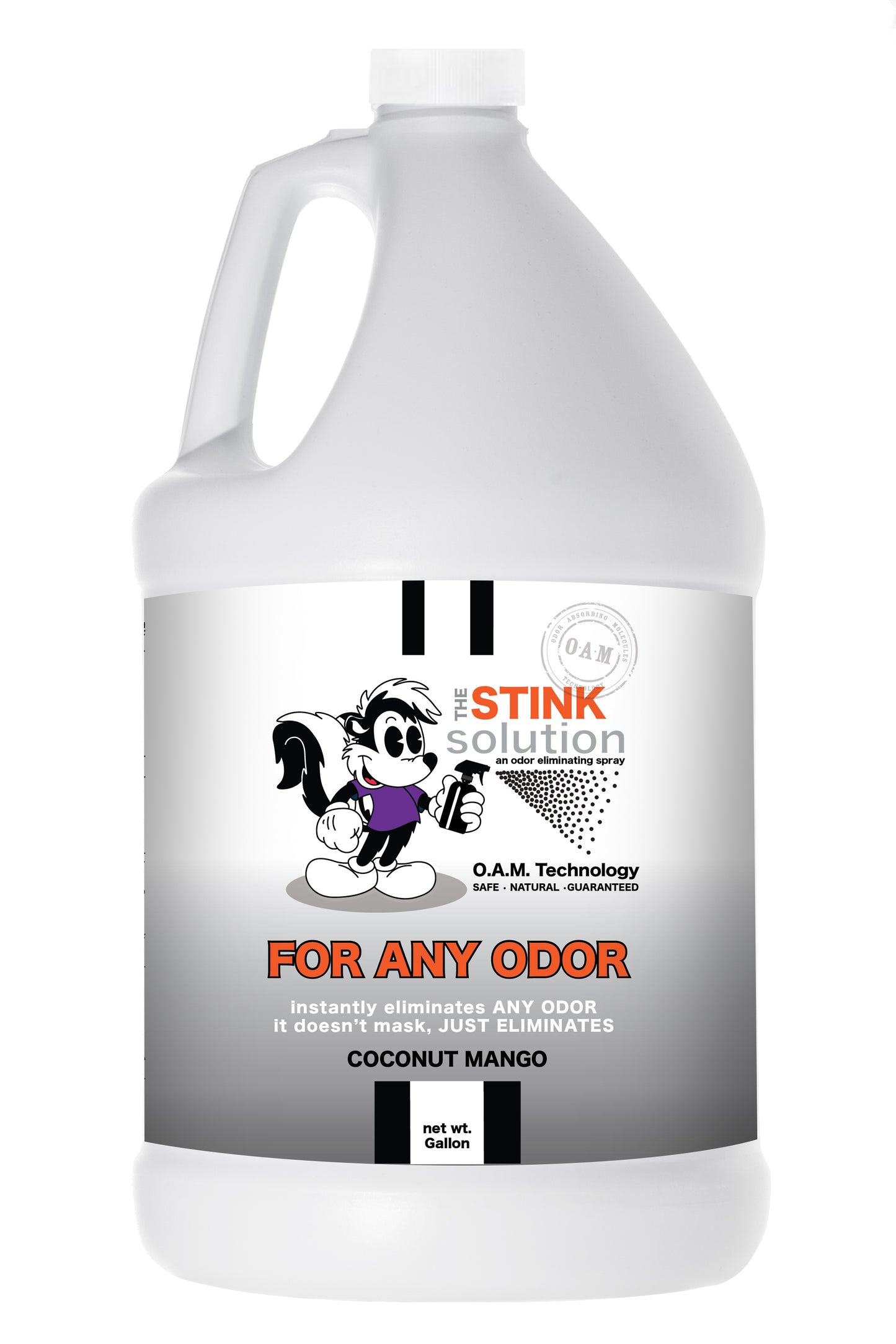 Natural, safe, non-toxic, enzyme-free odor eliminating spray. Multi-purpose use for any odor: smoke, urine, food, sweat, and more. Safe to spray anywhere: homes, cars, furniture, bathroom, carpet, and more.
