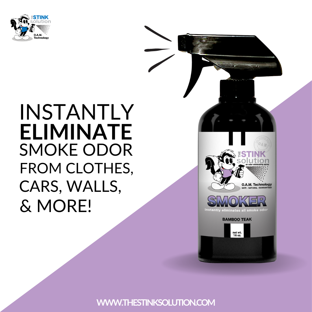 The Stink Solution One Smoker Bamboo Teak, One Auto Midnight 16 oz. Sprays