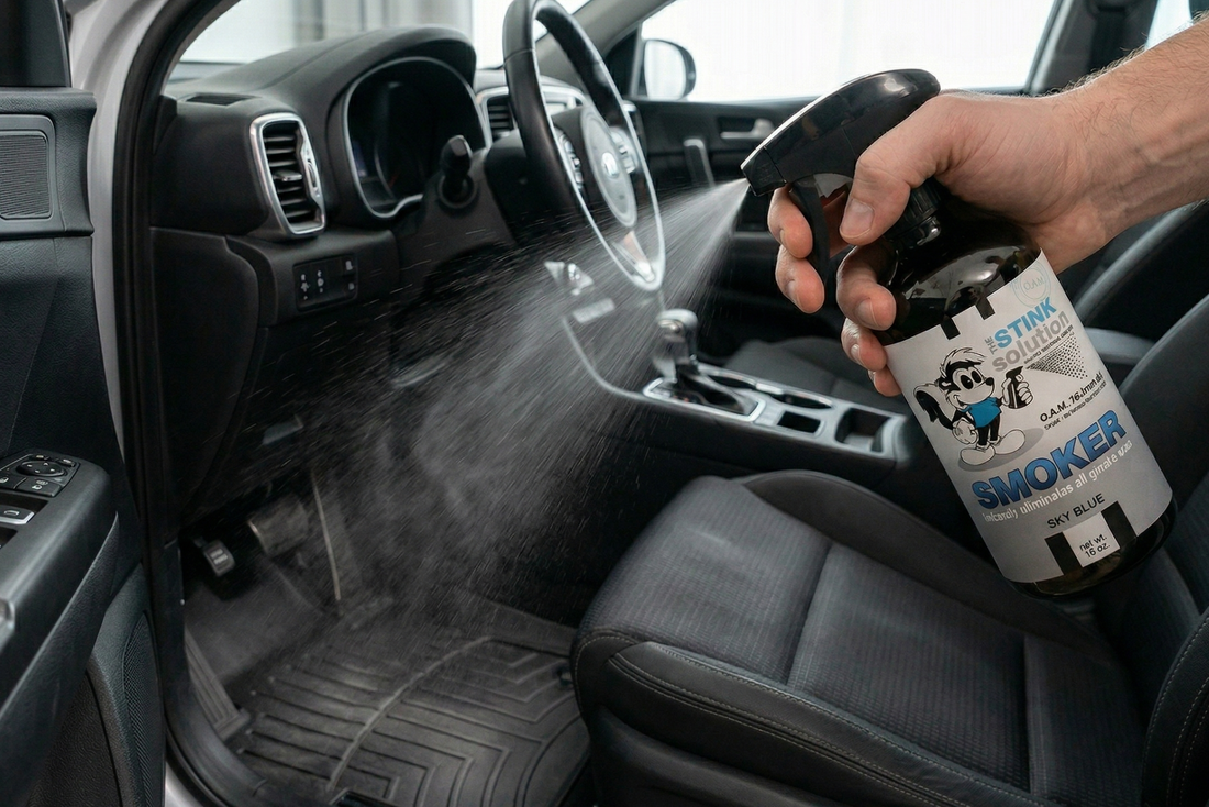 how to eliminate smoke smells from a car