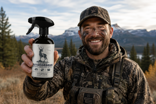 eliminate human scent hunting, fragrance free hunting spray, how to beat your scent deer hunting, human odor elimination, Odorless Outdoorsman