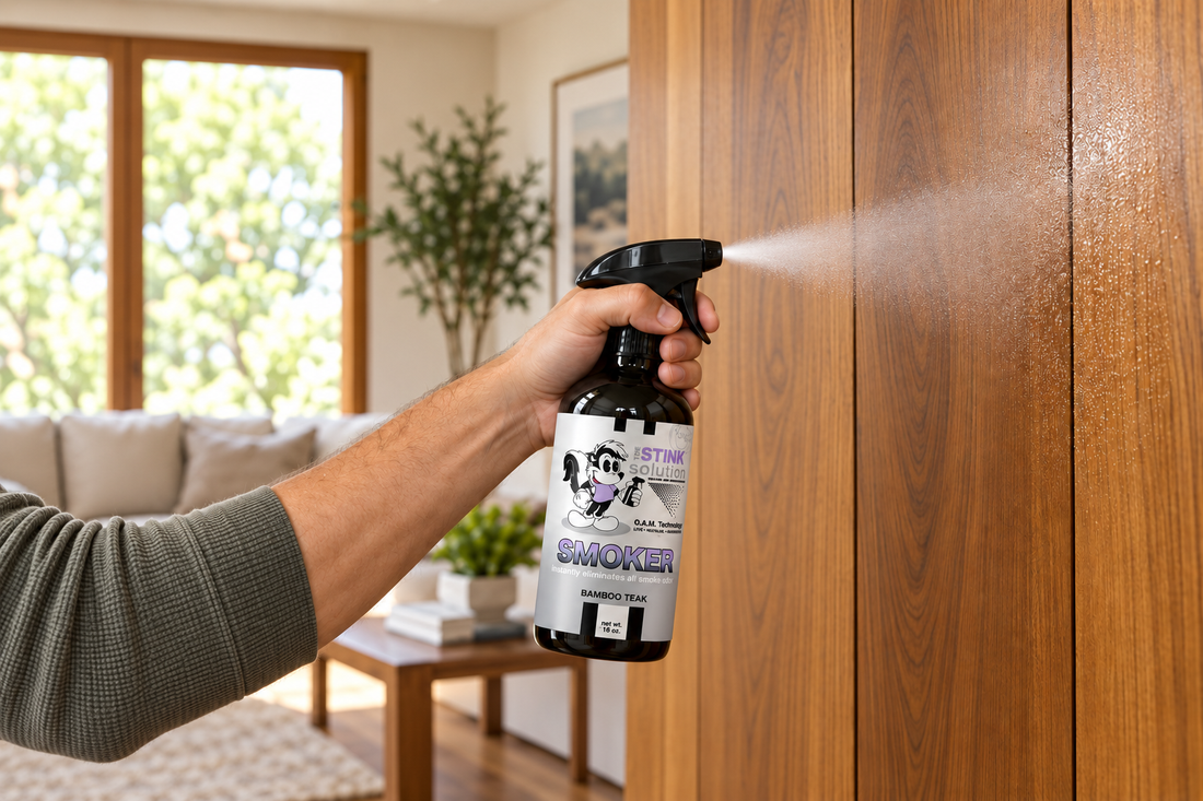 how to get smoke smell out of wood