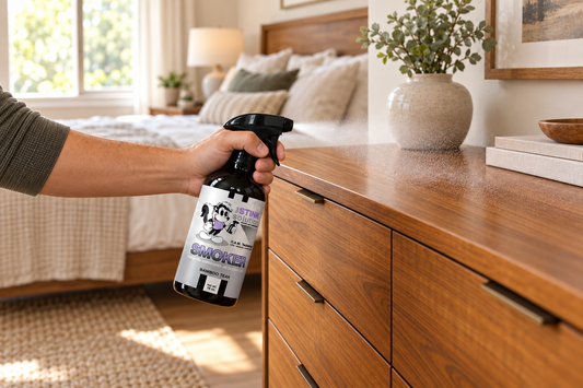 how to get smoke smell out of wood dresser