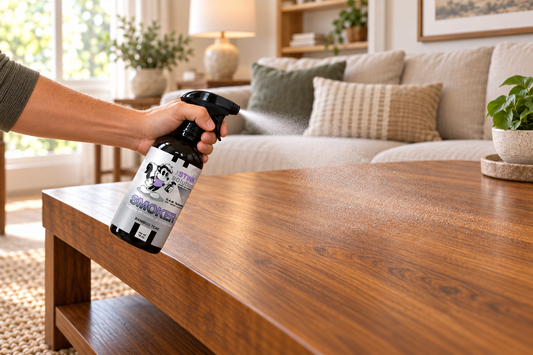 how to get smoke smell out of a wood coffee table