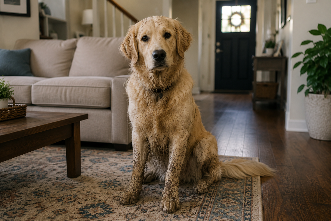 house smells like dog, wet dog smell in house, dog bed smell, how to get dog smell out of house, dog odor eliminator