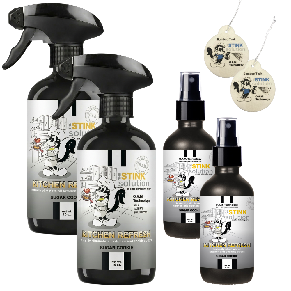 Buy 2 Get 4 FREE | Two 16 oz Sprays, Two 4 oz Sprays, + 2 Bamboo Teak Car Air Fresheners