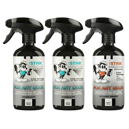 Three Pack - Three For Any Odor Eliminating Sprays of Choice 16 oz