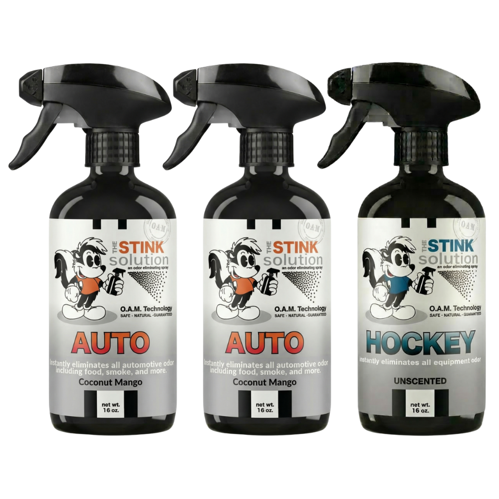 Three Pack - Two Auto Odor Eliminating Sprays + One Spray of Choice 16 oz
