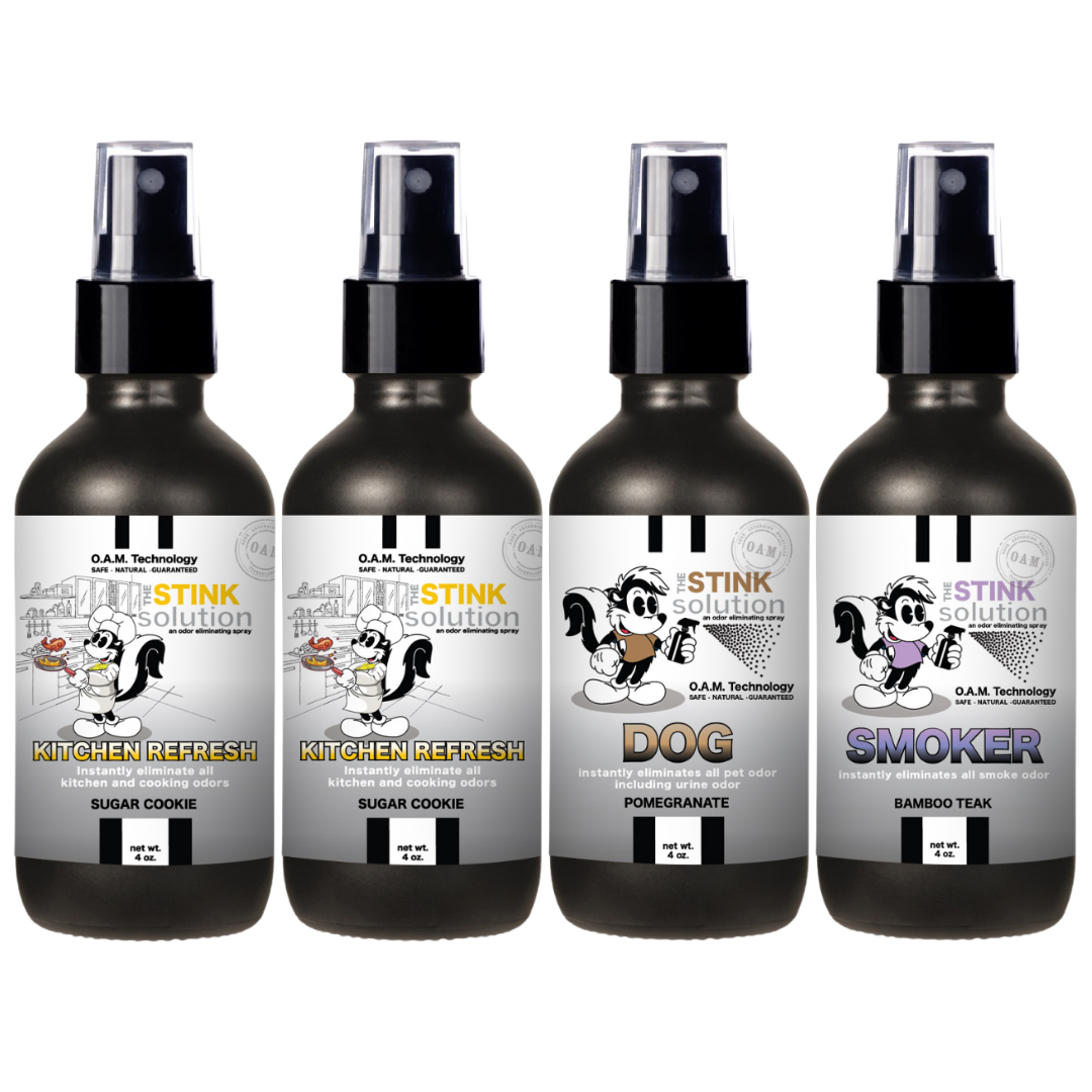 Buy 3 Get 1 FREE - Kitchen Sampler Set 4 oz Odor Eliminating Sprays