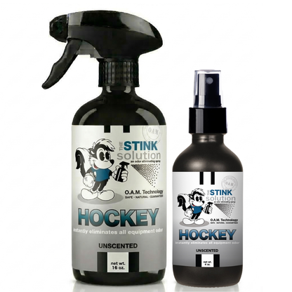 Twin Pack Hockey Odor Eliminating Spray 16 oz and 4 oz Bundle