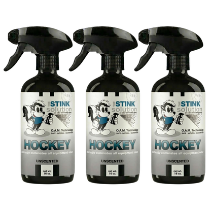 Three Pack - Two Hockey Odor Eliminating Sprays + One Spray of Choice 16 oz