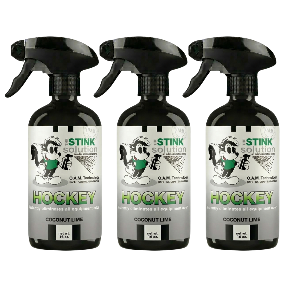 Three Pack - Two Hockey Odor Eliminating Sprays + One Spray of Choice 16 oz