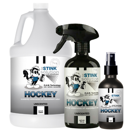Hockey Odor Eliminating Spray in Gallon, 16 oz. and 4 oz Bundle