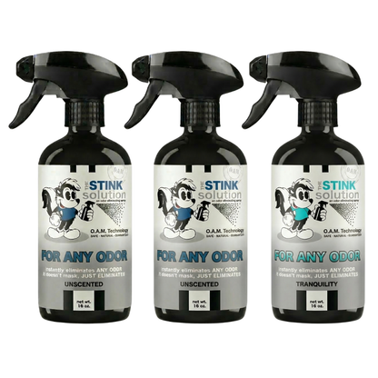 Three Pack - Three For Any Odor Eliminating Sprays of Choice 16 oz